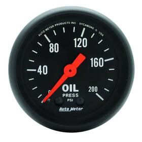 2605 Auto Meter Z-series Oil Pressure Gauge