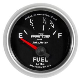 3618 Auto Meter Sport-comp Ii Series 2-1/16inch Fuel Level Gauge 3618 Auto Meter Sport-comp Ii Series 2-1/16inch Fuel Level Gauge