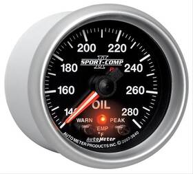 3640 Auto Meter Autometer Sport-comp Ii Pro-control Electrical Oil Temp Gauge 2 1/16 Inch Dia