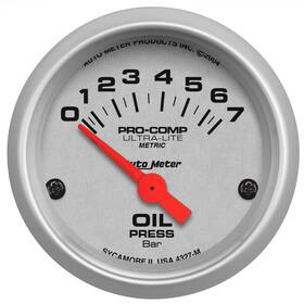 4327-m Auto Meter Ultra-lite Oil Pressure Gauge