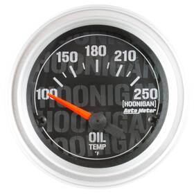 4347-09000 Auto Meter Officially Licensed Hoonigan Oil Temperature Gauge 2-1/16