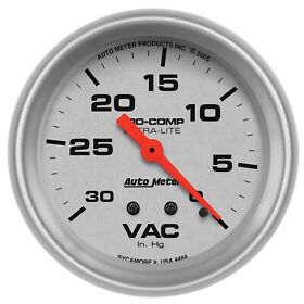 4484 Auto Meter Ultra-lite Mechanical Vacuum Gauge