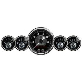 Auto Meter 460740202476 2024 Black Diamond 5-gauge Kit 3-3/8 Electrical Gps Speedometer 140