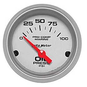 Auto Meter 460741423832 200758-33 Pro-comp Ultra Lite Marine Oil Pressure Gauge Diameter 2-1