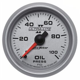 4921 Auto Meter Ultra-lite Ii Mechanical Oil Pressure Gauge 4921 Auto Meter Ultra-lite Ii Mechanical Oil Pressure Gauge