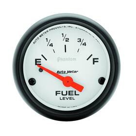 5717 Auto Meter Autometer Phantom Electrical Fuel Level Gauge 2 1/16 Inch Dia White Face 0-30 5717 Auto Meter Autometer Phantom Electrical Fuel Level Gauge 2 1/16 Inch Dia White Face 0-30