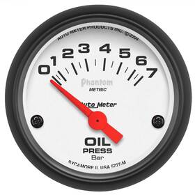 5727-m Auto Meter Phantom Oil Pressure Gauge