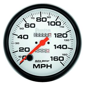5895 Auto Meter Phantom Series 5inch Speedometer Gauge 0-160 Mph