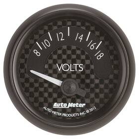 8092 Auto Meter Gt Series Voltmeter Gauge