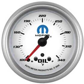 880251 Auto Meter Officially Licensed Mopar Oil Temperature Gauge 2-5/8 Electric