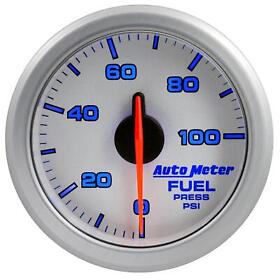 9171-ul Auto Meter 2-1/16 Inch Fuel Pressure 0-100 Psi Silver