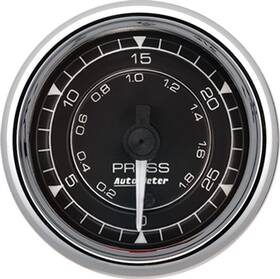 Atm9764 Auto Meter Autometer 9764 2-1/16 Inch Pressure 30psi Digital Stepper Motor Chrono Chrome