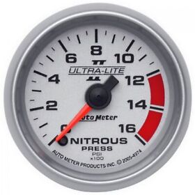 4974 Auto Meter Ultra-lite Ii 2 1/16inch Fse 0-1600 Psi Nitrous Pressure Gauge 4974 Auto Meter Ultra-lite Ii 2 1/16inch Fse 0-1600 Psi Nitrous Pressure Gauge