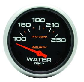 Autometer 046074054372 Pro-comp Water Temperature Gauge 2-5/8 Inch 100-250 F