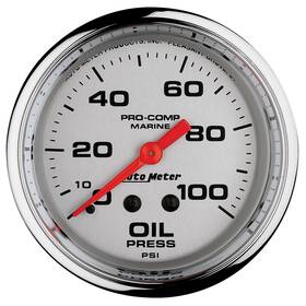 Autometer 046074161889 200777-35 Marine Mechanical Oil Pressure Gauge