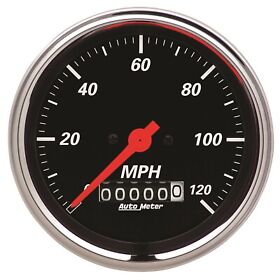 1479 Autometer Designer Black Electric Programmable Speedometer