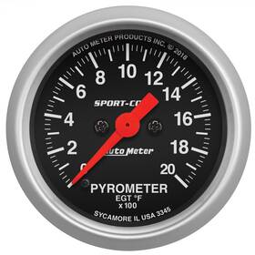 3345 Autometer Sport Comp Digital Pyrometer Gauge Kit