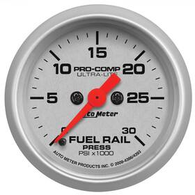 4386 Autometer Ultra Lite Fuel Rail Pressure Gauge