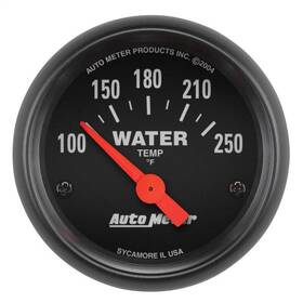 46074026355 Autometer Z-series 52mm 100-250 Degrees F. Sse Water Temp Gauge