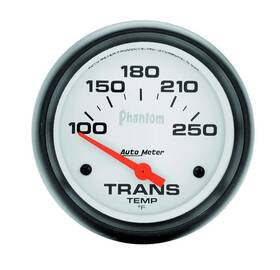 5857 Autometer Phantom Transmission Temperature Gauge 2-5/8 Inch 100-250 F