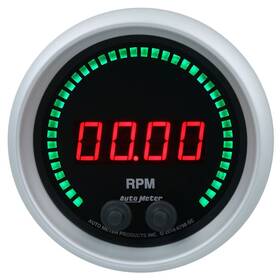 6798-sc Autometer Sport-comp Tachometer 3-3/8 Inch 16k Rpm In-dash Elite Digital