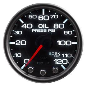 Atmp32552 Autometer Spek-pro Oil Pressure Gauge 0-120psi 2-1/16 P32552