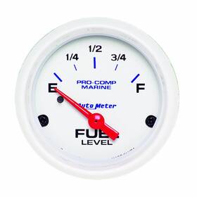 Tlx-atm200760-cl360a70 Autometer Gauge Fuel Level Marine White 2-1/16in Electric