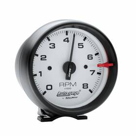 Tlx-atm2303-cl360a70 Autometer Pedestal Mount Tachometer 3-3/4in 8 000 Rpm Black With White Face