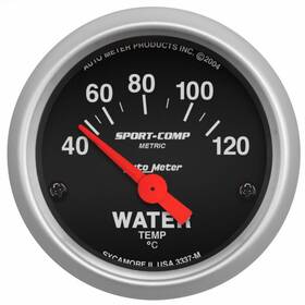 Tlx-atm3337-m-cl360a70 Autometer Sport-comp Short Sweep Electronic Water Temperature Gauge 52mm