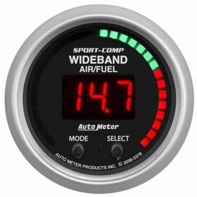 Tlx-atm3378-cl360a70 Autometer Sport-comp Wideband Air/fuel Gauge 52mm