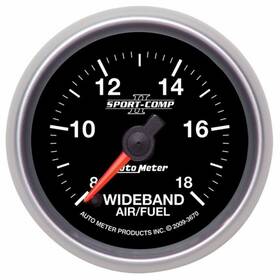 Tlx-atm3670-cl360a70 Autometer Sport-comp Ii Wideband Air/fuel Ratio Analog Gauge 52mm 8 1-18 1 Afr