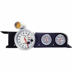 Tlx-atm49102-cl360a70 Autometer Triple Dash Top For Ford Mustang 1987-1993 Fox Body Pedestal Tach 5in