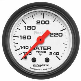Tlx-atm5732-cl360a70 Autometer Water Temp Gauge Phantom 52mm 120-240 Deg F Mechanical