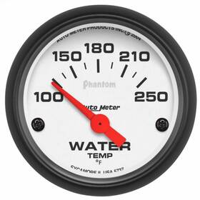 Tlx-atm5737-cl360a70 Autometer Water Temp Gauge Phantom 52mm 100-250 Deg F Electronic