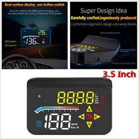 Bf22 Bcsmmcar Digital Gps Speedometer Car Hud Head Up Display Mph Kmh Compass Overspeed Alarm