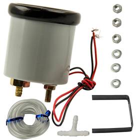 L3hgcb Bfo 2 Inch 52mm Car Universal Led Bar Turbo Boost Vacuum Gauge Meter 1-2bar 12v Silver