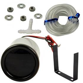 Q2u4zt Bfo 2 Inch 52mm Car Universal Led Bar Turbo Boost Vacuum Gauge Meter 1-2bar 12v Silver