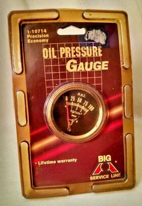 Big A Service Line 766309310362 Oil Pressure Gauge Nos 1-10714 Precision Economy 0-100 Psi