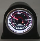 40tsrs Black Smoke Pod Turbo 2 Tinted Bar Meter Boost Flat Universal Gauge "