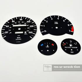 1376723 Bmw 84-92 E30 325i 318i Gauge Face Plate Set Tachometer Speedometer Oem