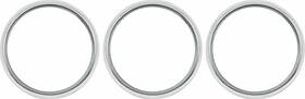 B7503 Boese Engineering 1961-62 Chevy Impala Direct-fit Billet Aluminum Gauge Adapter Rings Set Of 3