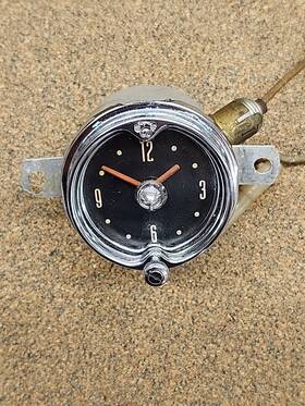 Fab-15000-a Borg Corp 1952 1953 Mercury Monterey Accessory Electric Dash Clock Ford Lincoln Untested