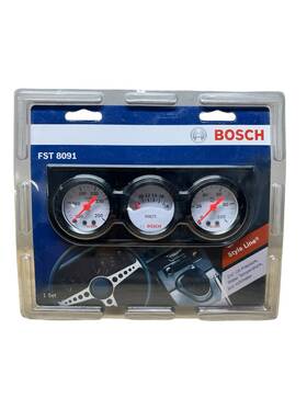 Fst-8091 Bosch Style Line Fst 8091 1.5 Inch Triple Gauge Display Oil Psi Water Temp Volt