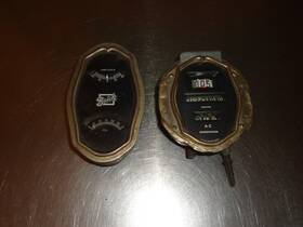 Bui2425 Buick 1924 1925 Ac Speedometer Amperes Amp Oil Pressure Gauge