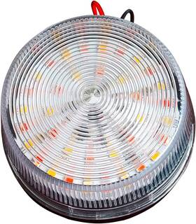 0129 C Clink -0129 12v Led Red And Yellow Warning Strobe Light 32 High-brightness