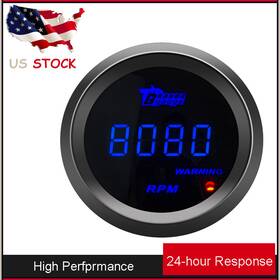 B381-gag2-b-tachom California-lamp-usa Blue Led Tacho 2 Inch 52mm Digital Car Tachometer Gauge 0-9999 Rpm 4/6/8 Cylinder