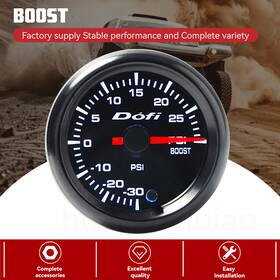 1102-1-tur Carnow-auto-parts 2ftft 52mm 7 Color Led Universal Car Pointer -30 30 Psi Turbo Boost Gauge Meter