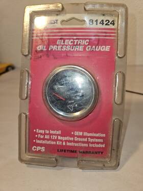 81424 Carquest Electric Oil Pressure Gauge Unopened 81424 Carquest Electric Oil Pressure Gauge Unopened