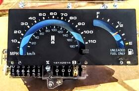16142916 Chevrolet 86-94 S10 Blazer S15 Jimmy Instrument Cluster Speedometer 110mph Fuel Gauges Asy