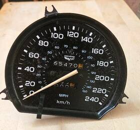 25016831 Chevrolet Used 1978 1979 Corvette Canadian Export Speedometer 240km/h
